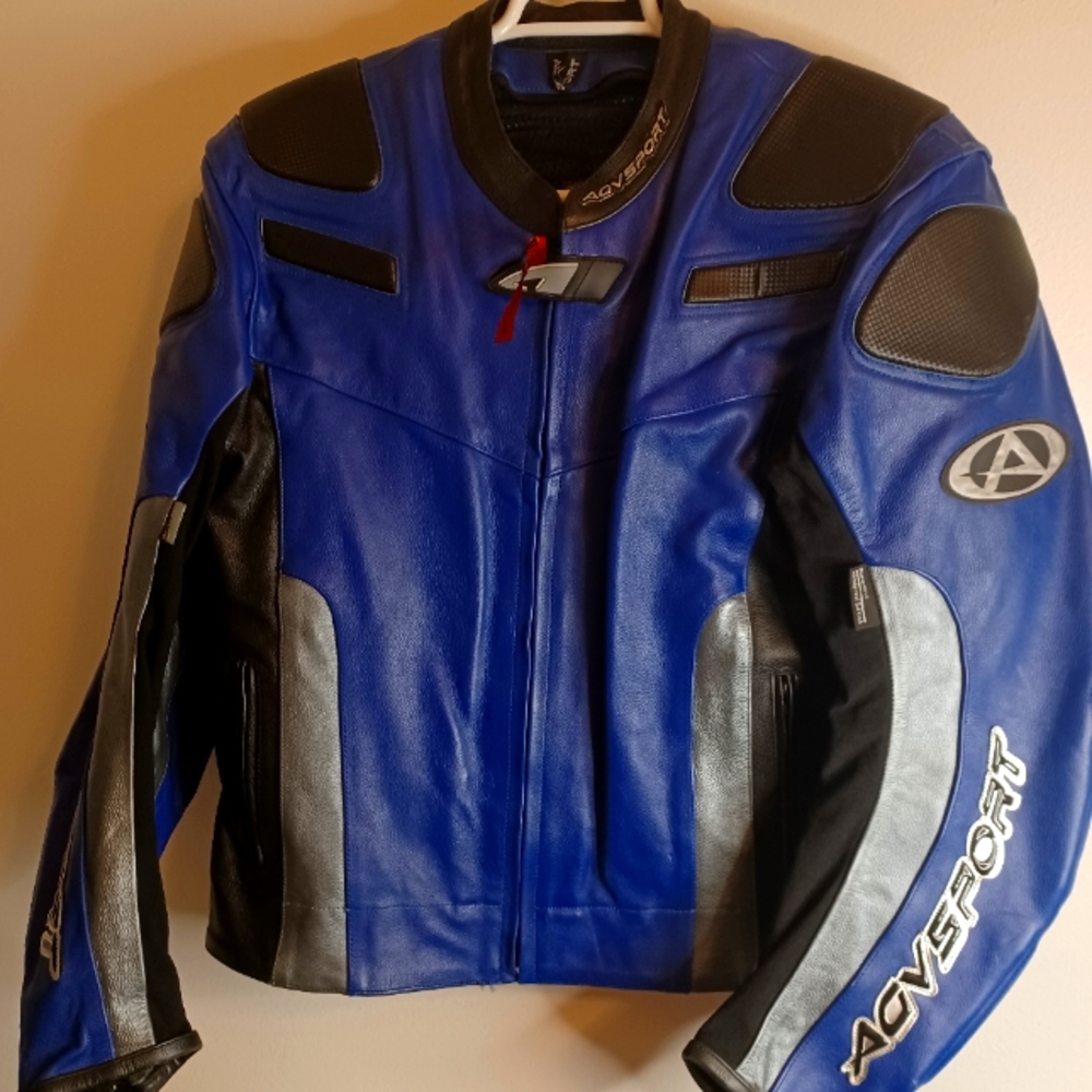 AVG Leather Motercyvle Jacket sz 44